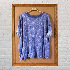 We The Free Blue Tee Large
